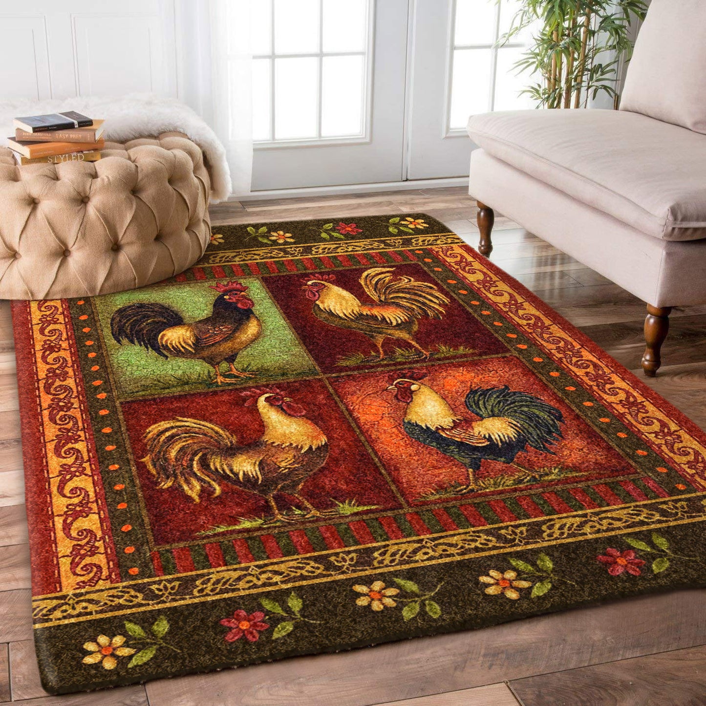 Chicken Flower BT2410044R Rug