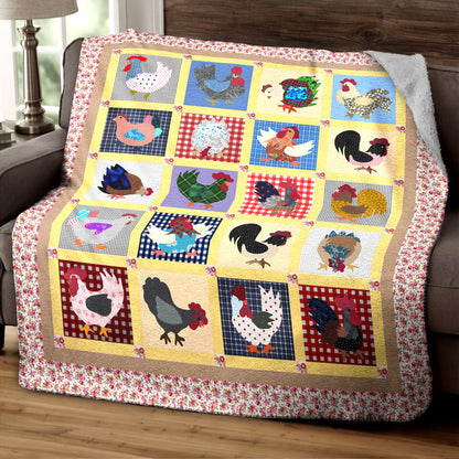 Chicken HM230824TT Sherpa Fleece Blanket