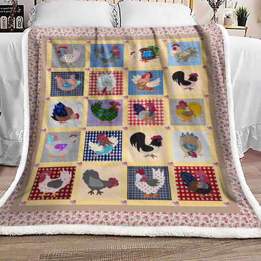 Chicken NT1510048F Sherpa Fleece Blanket