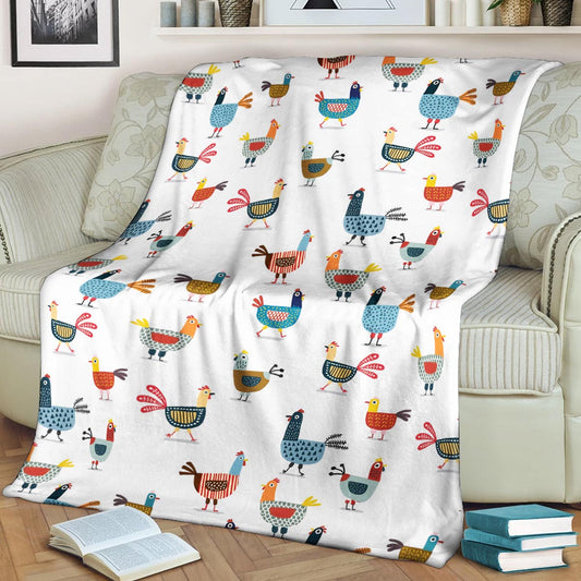 Chicken TN030912TT Sherpa Fleece Blanket