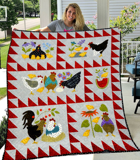 Chickens Quilt Blanket TM011112