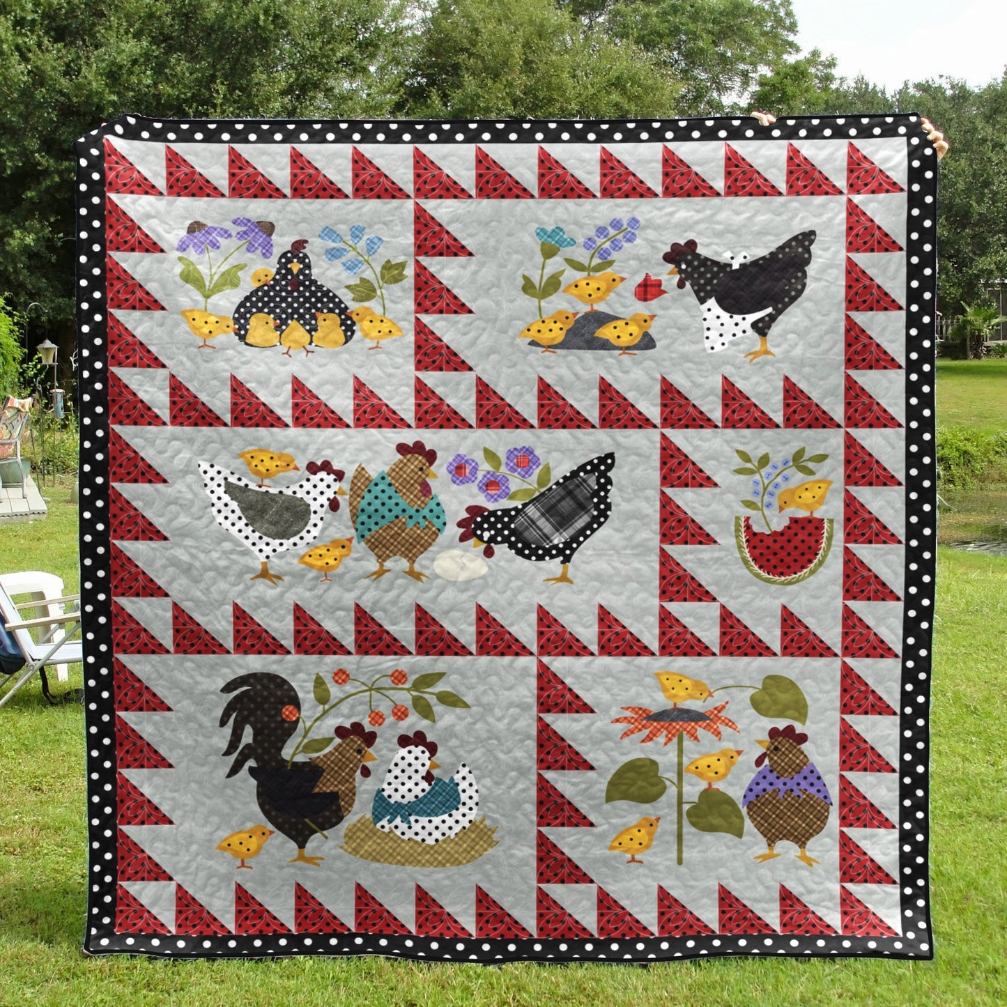 Chickens Quilt Blanket TM011112