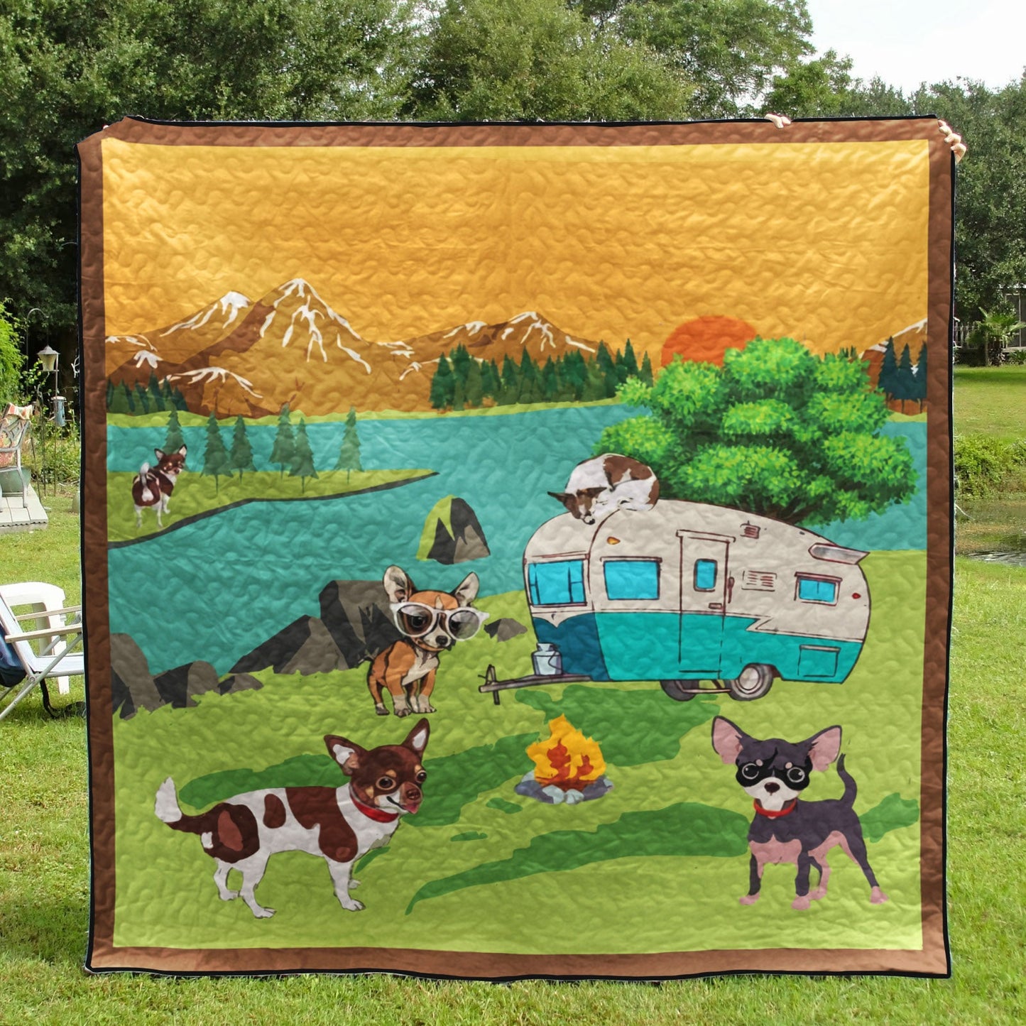 Chihuahua CL14100113MDQ Quilt Blanket