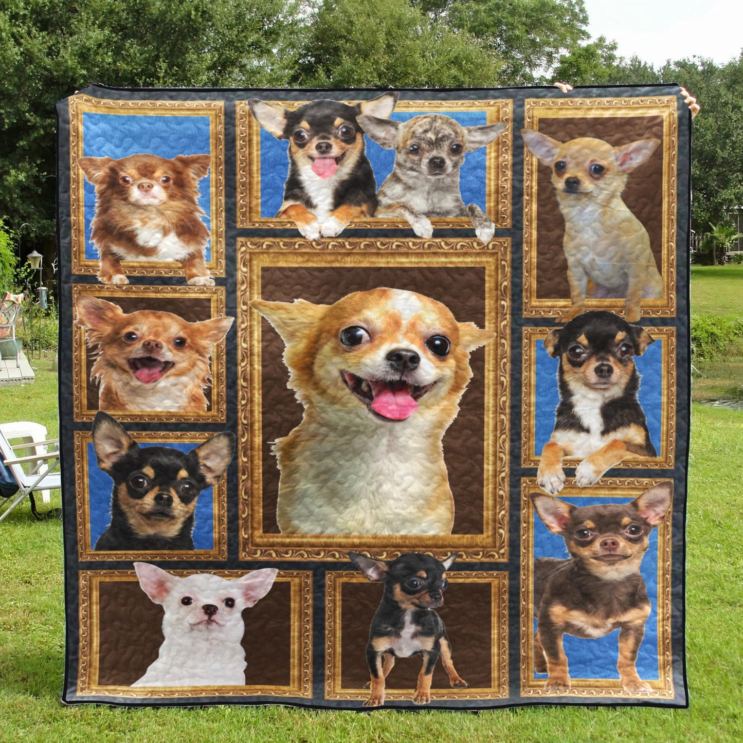 Chihuahua CL14100115MDQ Quilt Blanket