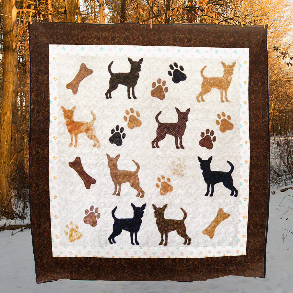 Chihuahua CLA250645 Quilt Blanket