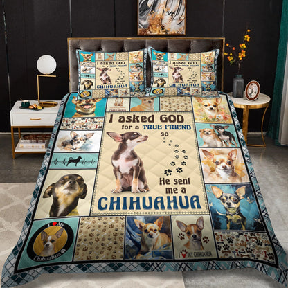 Chihuahua Quilt Bed Sheet HM100901T