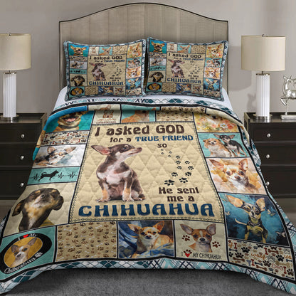 Chihuahua Quilt Bed Sheet HM100901T