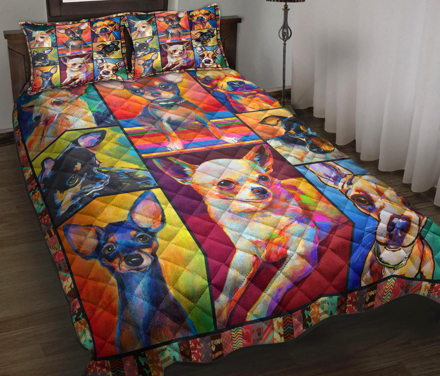 Chihuahua Quilt Bedding Set TL090923