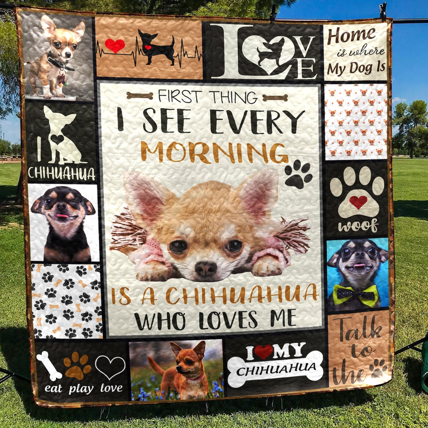 Chihuahua Art Quilt TM281009