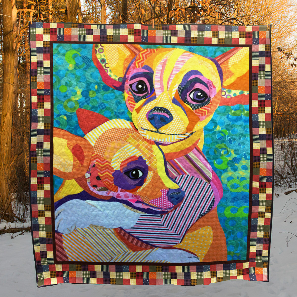 Chihuahua TD20110354 Quilt Blanket