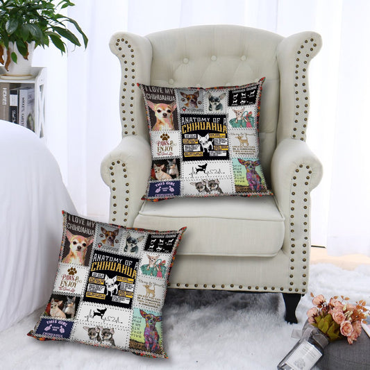 Chihuahua Anatomy CL09100078MDP Throw Pillow Covers