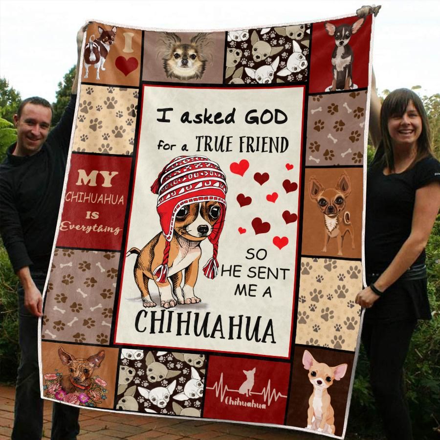 Chihuahua CL02120172MDF Sherpa Fleece Blanket