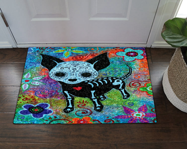 Chihuahua Day Of The Dead DV28100032D Non-slip Door mats