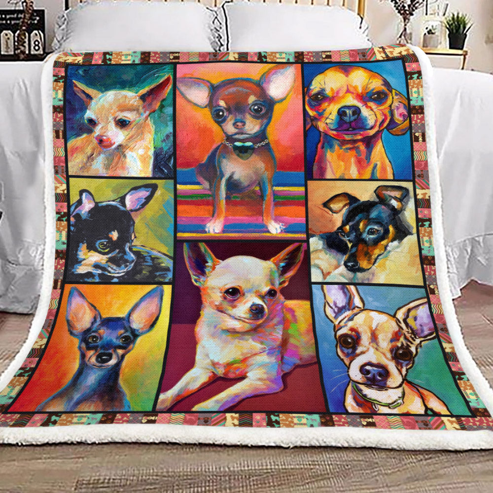 Chihuahua YH25100769F Sherpa Fleece Blanket