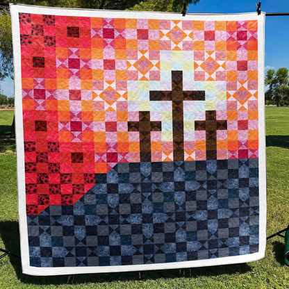 Christian Cross Quilt Blanket TL080601Y