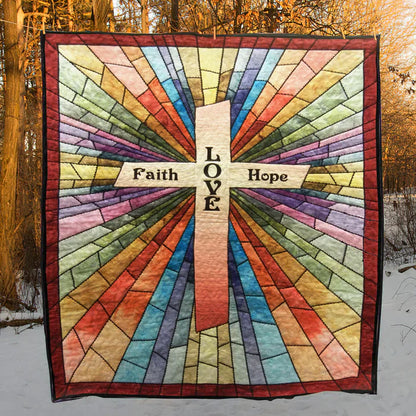 Christian Cross CLP040710 Quilt Blanket