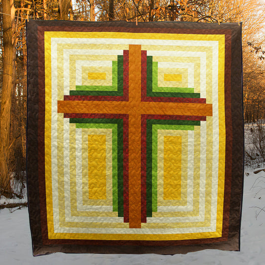 Christian Cross Quilt Blanket HN030605M