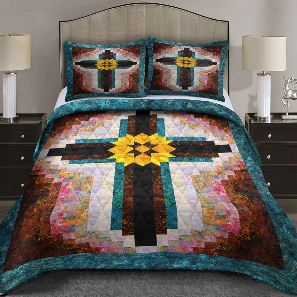 Christian Cross Quilt Bed Sheet TL030602QS
