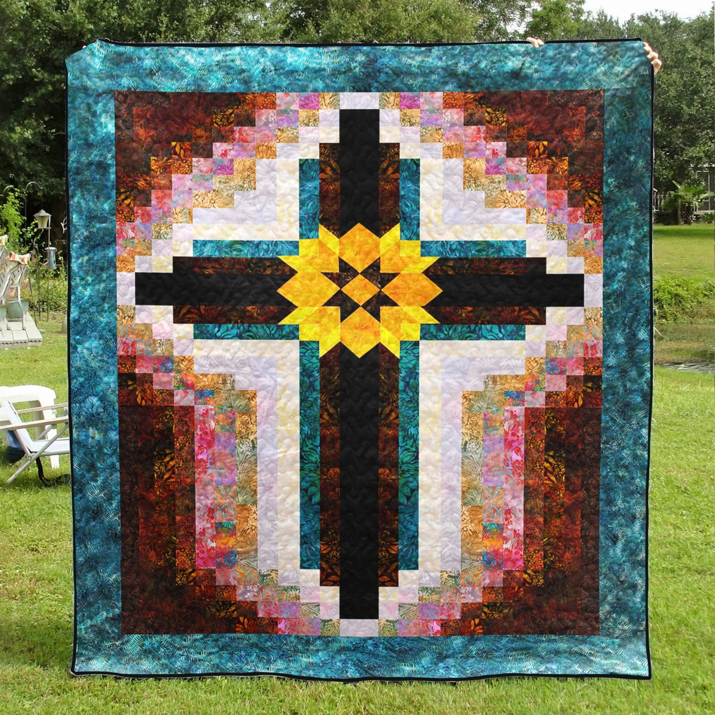 Christian Cross Quilt Blanket TL030602Y