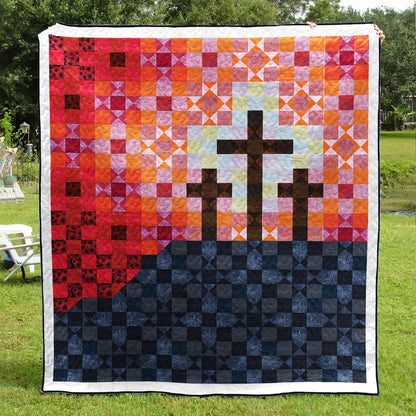 Christian Cross Quilt Blanket TL080601Y