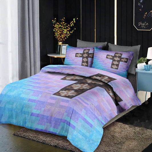 Christian Cross Risen Bedding Sets MT060603ABS