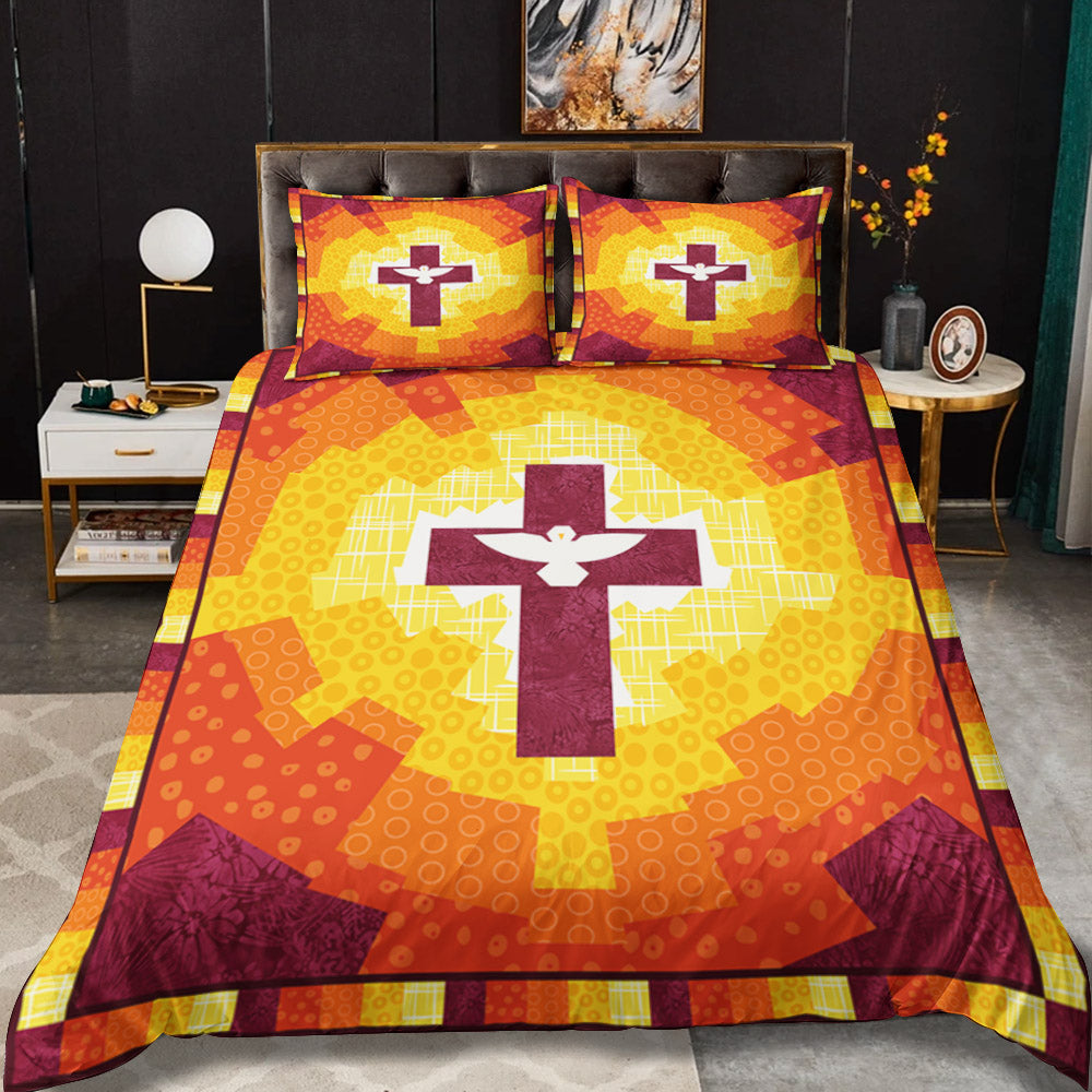 Christian Cross Spirit of Pentecost Bedding Sets MT070602ABS
