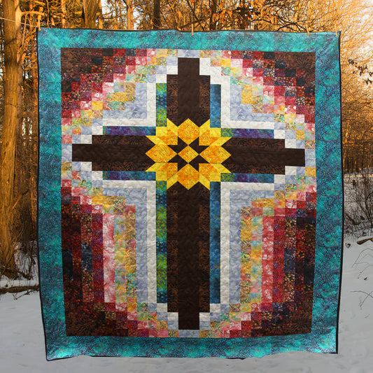 Christian Cross Quilt Blanket HN030604M