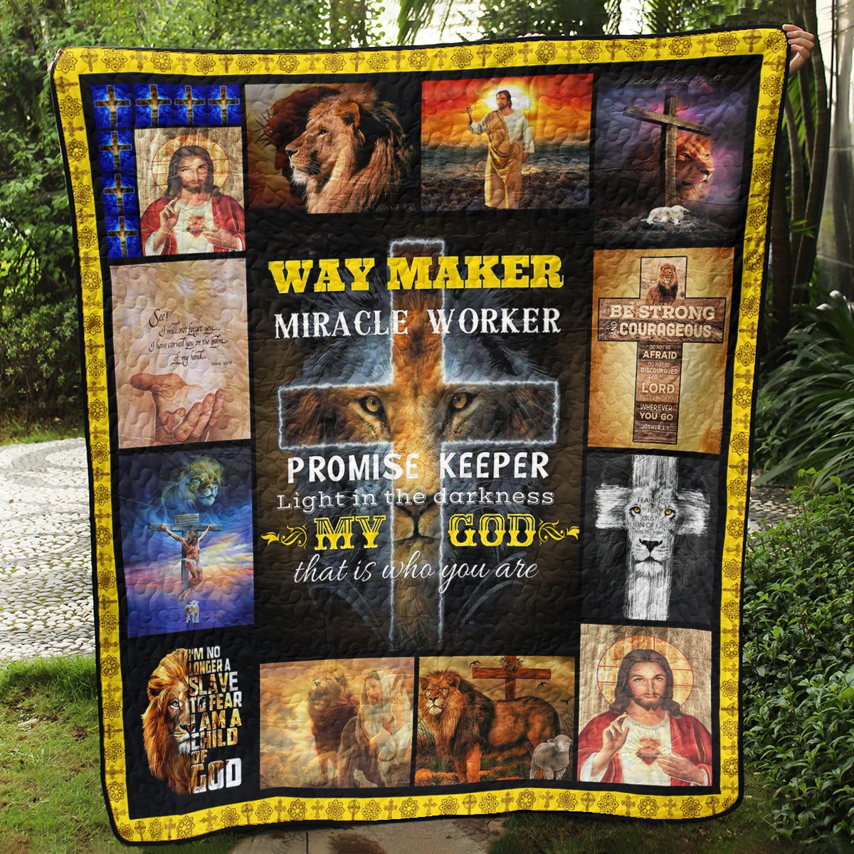 Christian God Way Maker Quilt Blanket TL020601Y