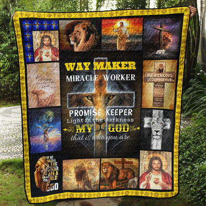 Christian God Way Maker Quilt Blanket TL020601Y