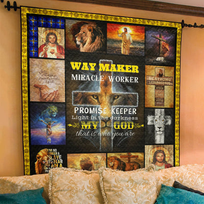 Christian God Way Maker Quilt Blanket TL020601Y