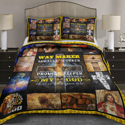 Christian God Way Maker Quilt Bedding Set TL020601QS