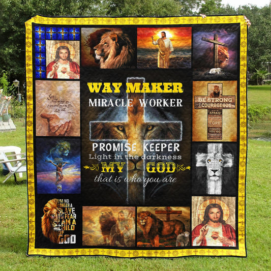 Christian God Way Maker Quilt Blanket TL020601Y