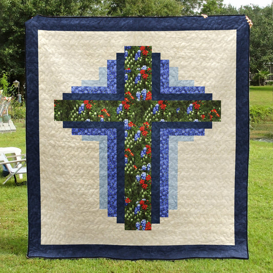 Christian Hope of Texas Cross Quilt Blanket MT060602A