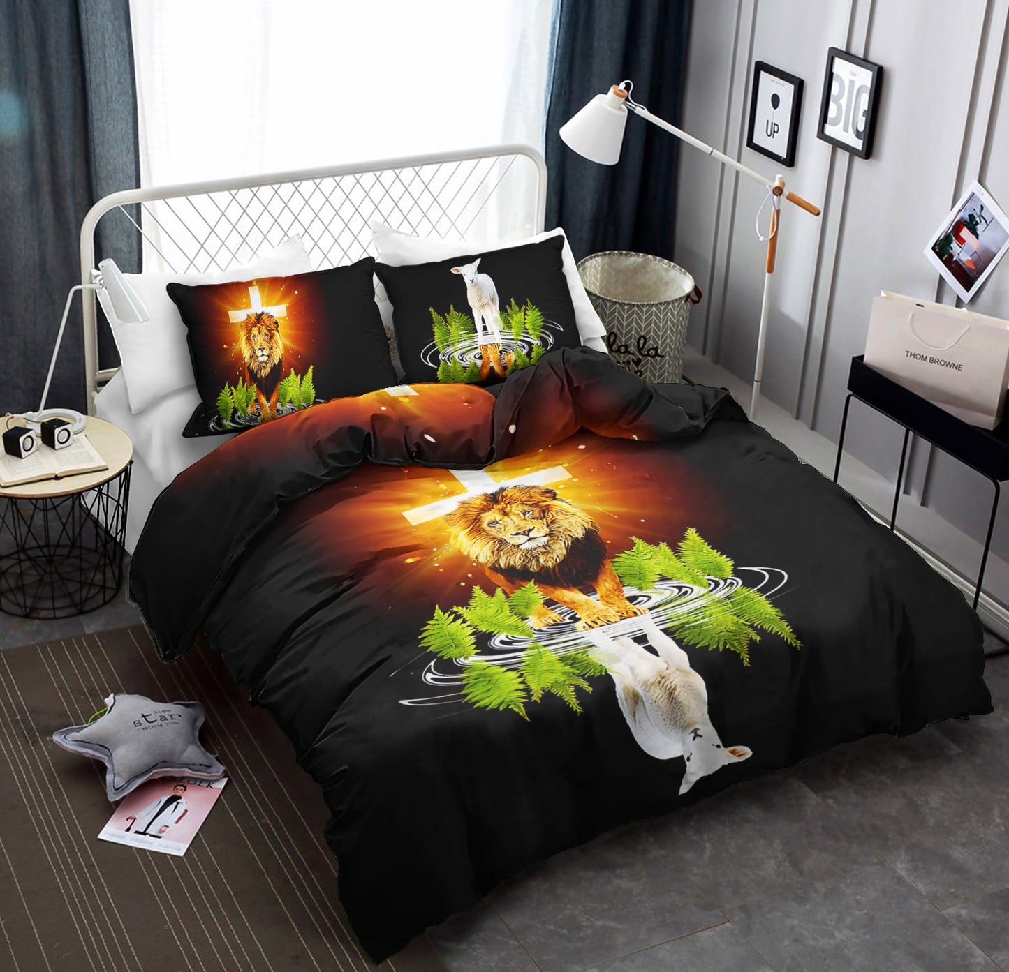 Christian Lion and Sheep Bedding Sets TL070605BS