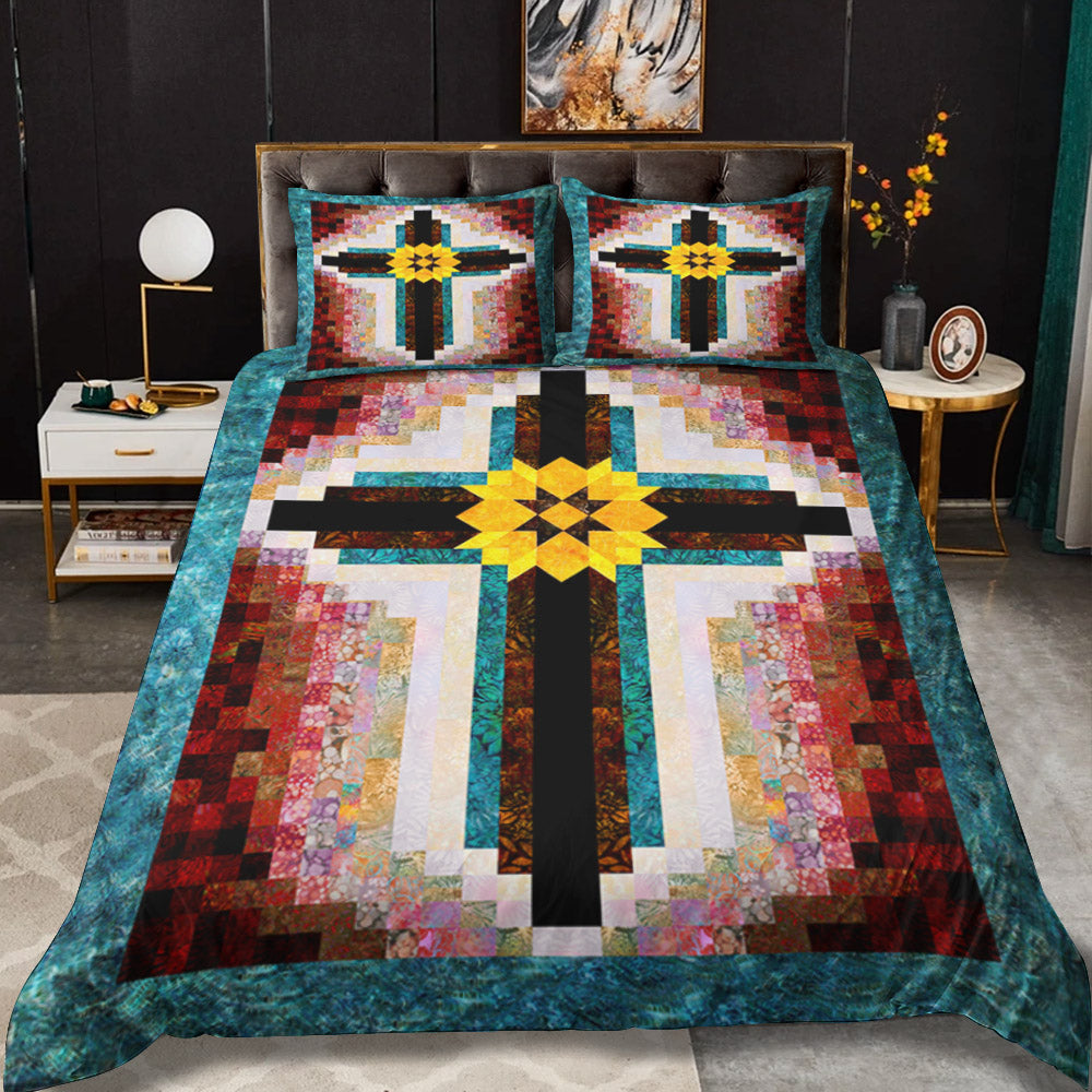 Christian Painted Cross Duvet Cover Bedding Sets MT070601ABS