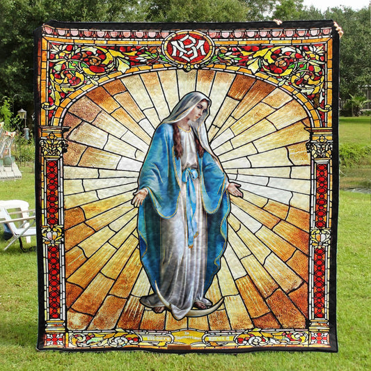 Christian Virgin Mary Quilt Blanket TL010602Y