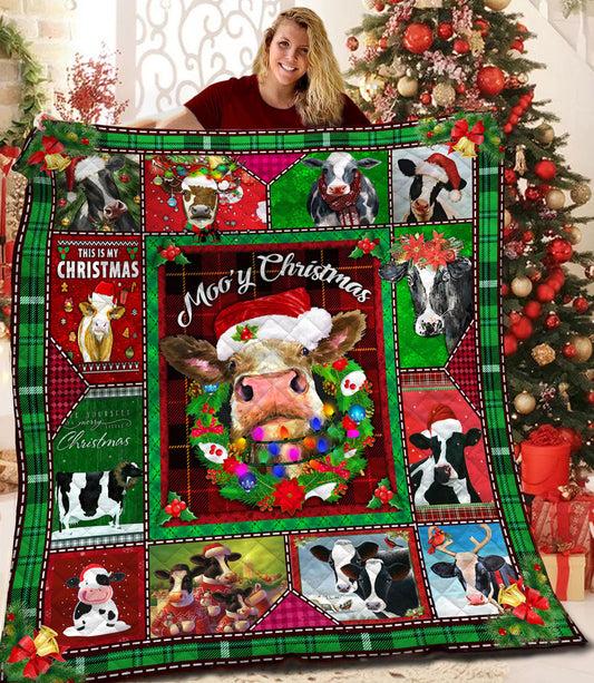 Christmas Cow ND011106 Quilt Blanket