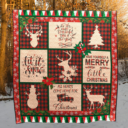 Christmas1 CL15100106MDQ Quilt Blanket