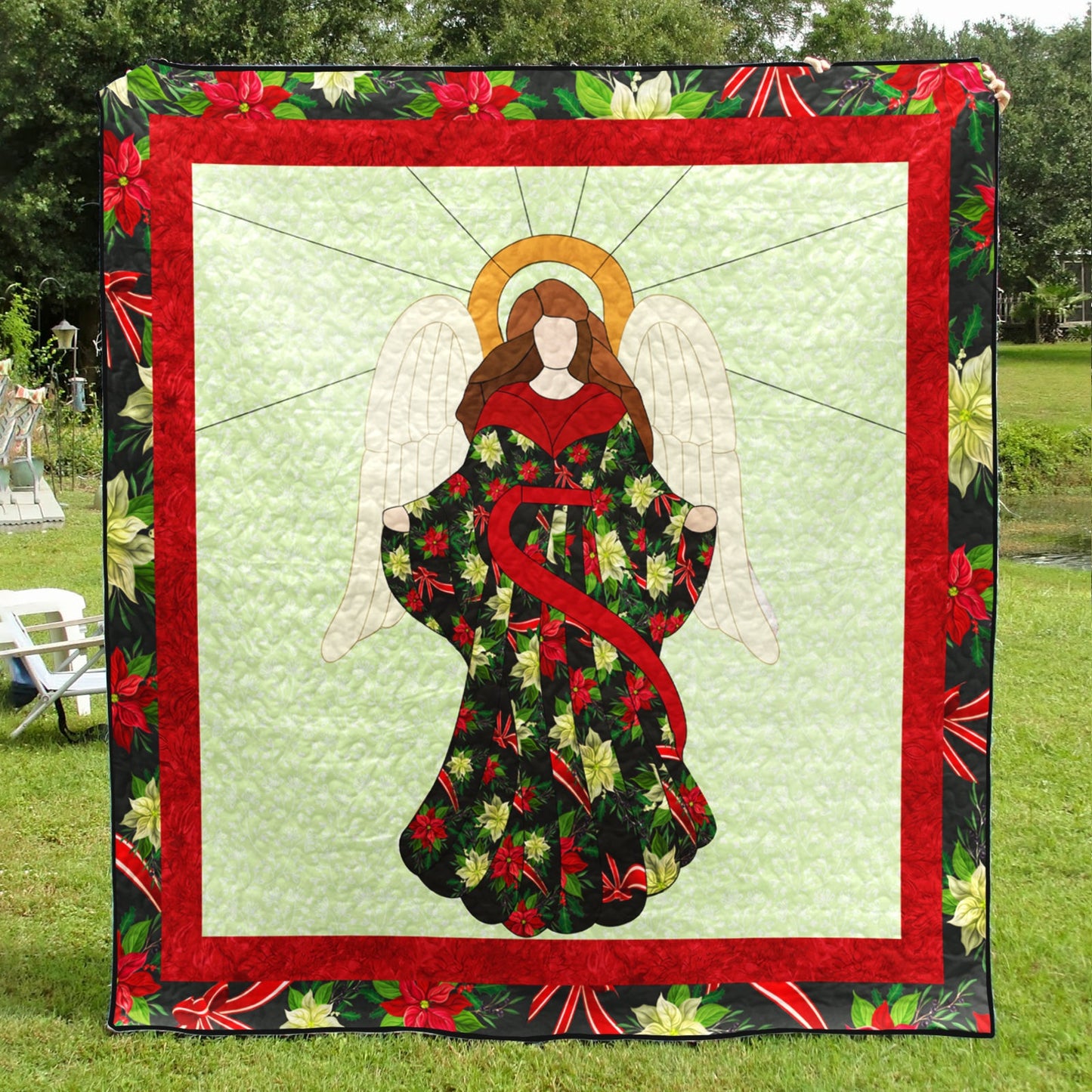 Christian Christmas Angel Quilt Blanket MT080601A