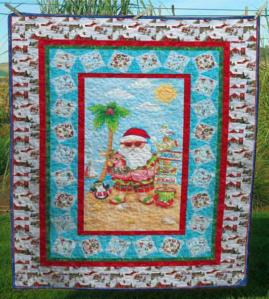 Christmas Beach CL24100053MDQ Quilt Blanket