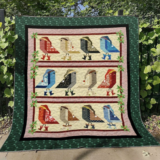 Christmas Bird HT280609 Quilt Blanket