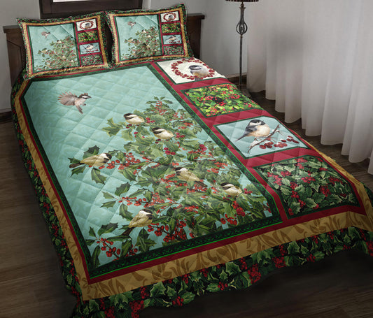 Christmas Bird Quilt Bedding Set TL090903