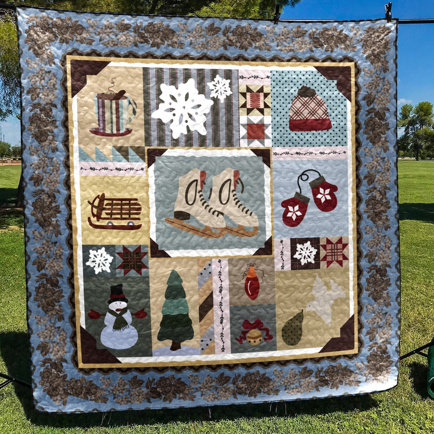 Christmas CLA1110121Q Quilt Blanket