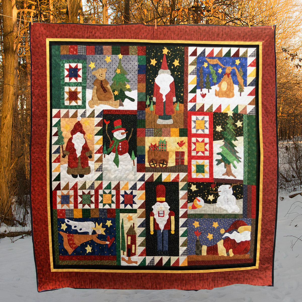 Christmas CLA2110094Q Quilt Blanket