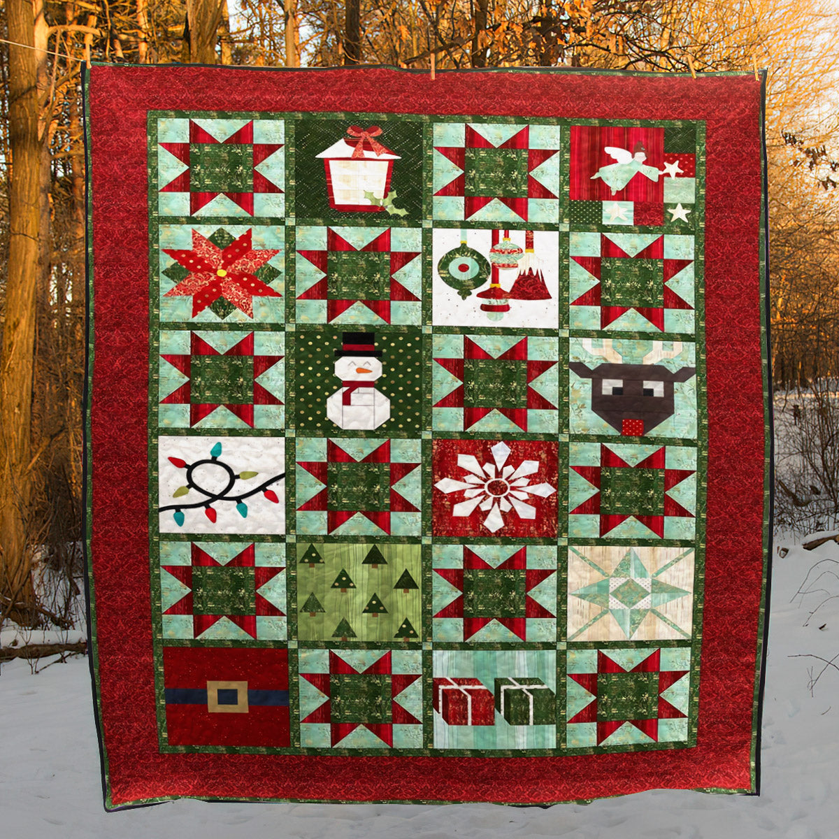 Christmas CLA2110096Q Quilt Blanket