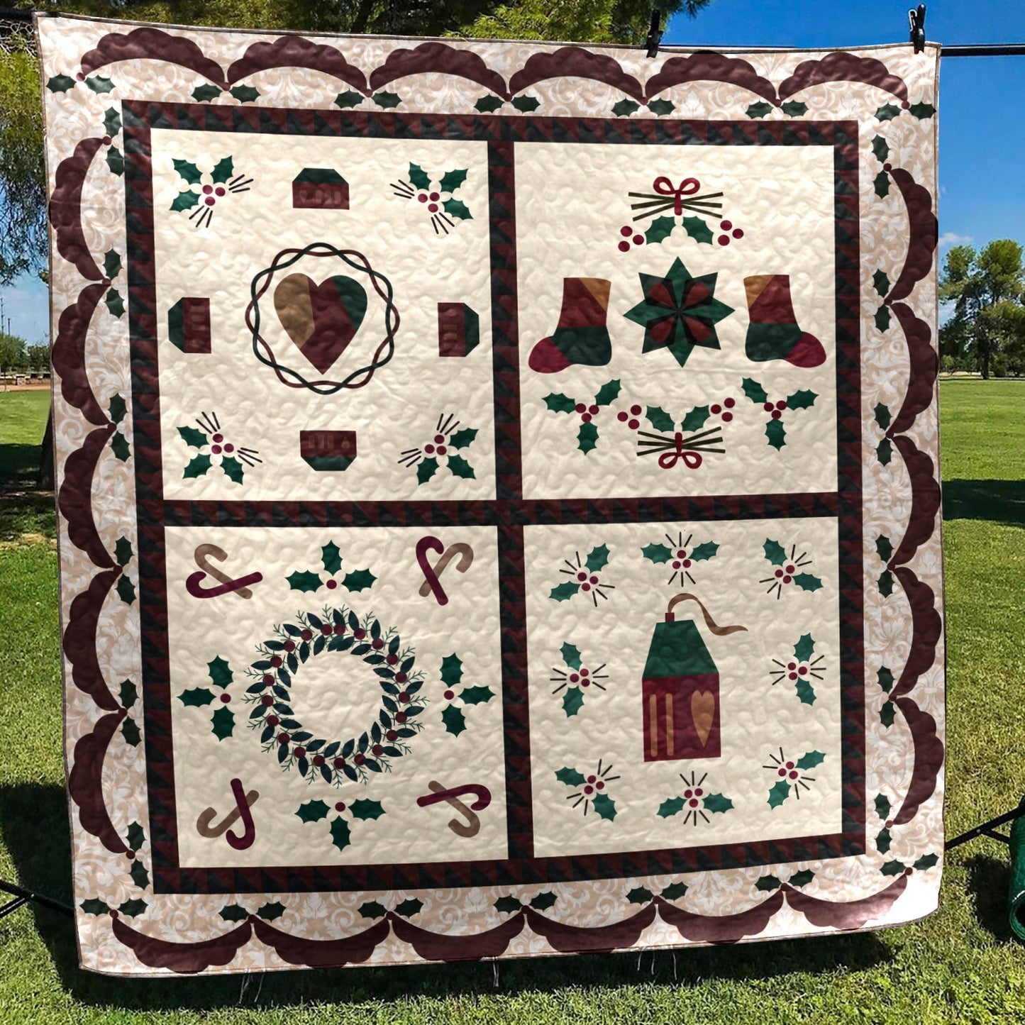 Christmas CLA2210121Q Quilt Blanket