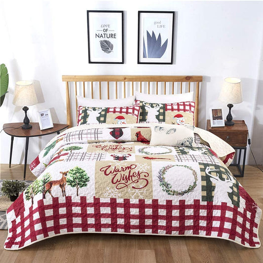 Christmas CLA2809194B Quilt Bedding Set