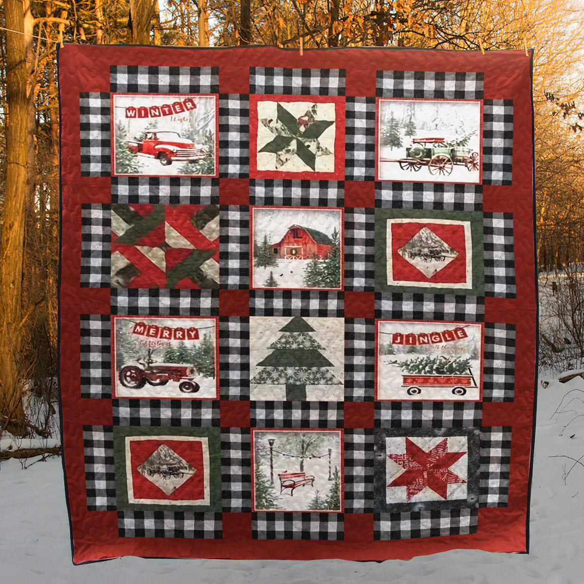 Christmas CLP0611090Q Quilt Blanket