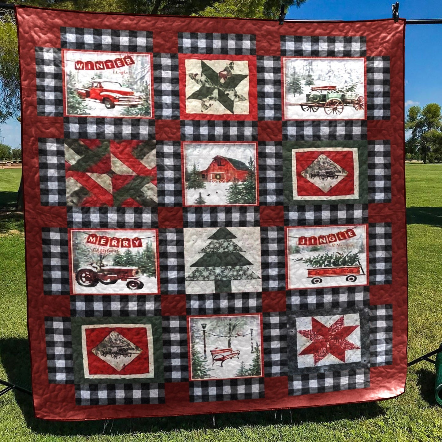 Christmas CLP0611090Q Quilt Blanket