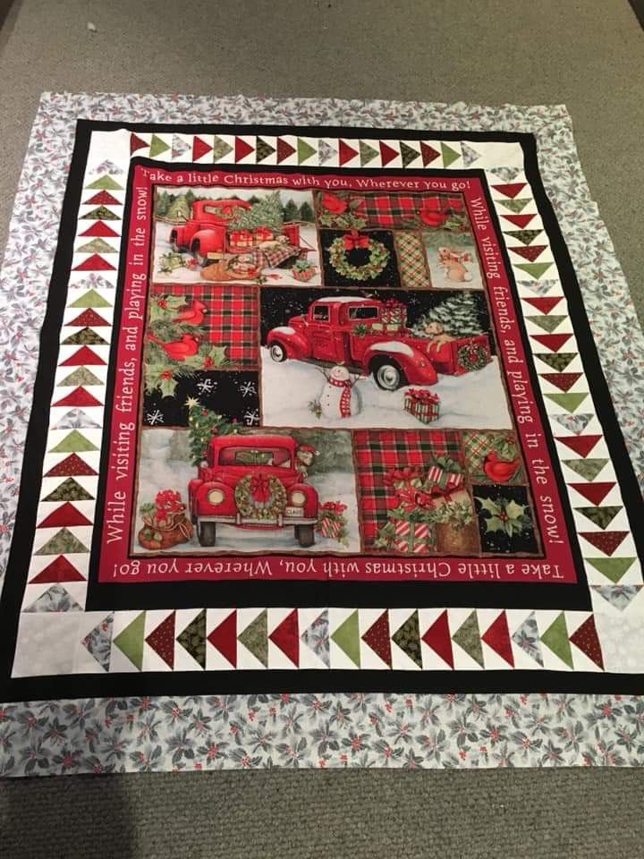 Christmas Car CLA2110116Q Quilt Blanket